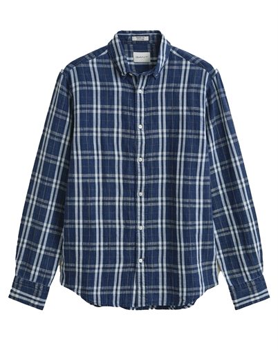 Gant - Linen Skjorte - Light Indigo